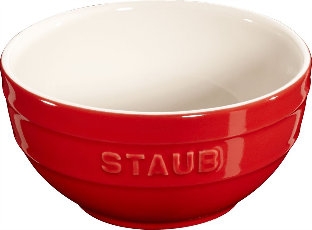 STAUB Keramik 6 er Set Schale Schüssel Desertschale, klein Kirsche 12 cm Ceramic