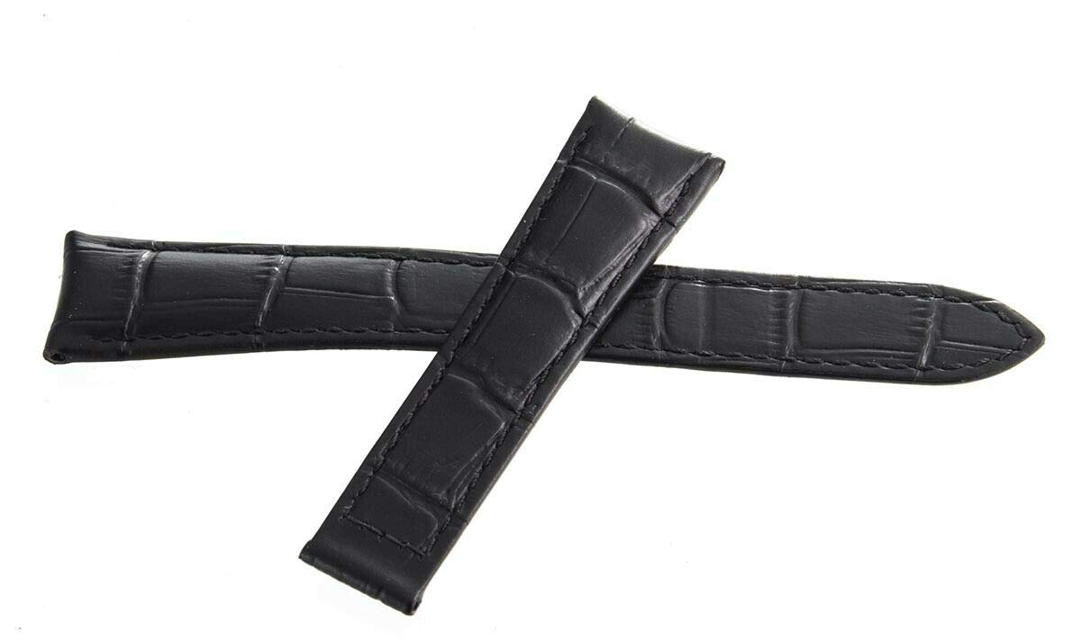 RaymondWeilRaymond Weil 20mm Black Leather Watch Band Strap V3.17