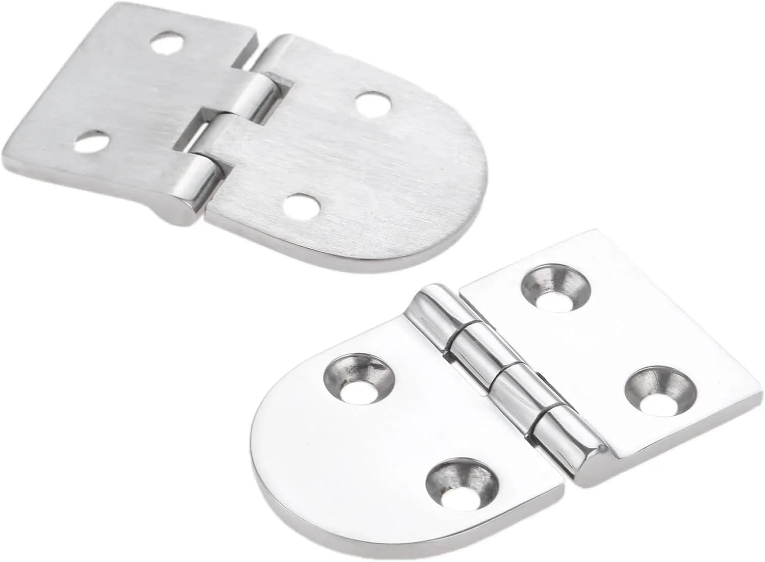 1Pc Heavy Duty 316 Stainless Steel Boat Door Cabin Stamp Strap Hinge Hardware 4 Hole Universal Boats Accessories