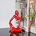BMLCGJ Thinker Statue Gold Decor Abstract Art Sculpture, Golden Resin Collectible Figurines for Home Living Room Office Shelf Decoration, Great Gifts Ideas (Red)