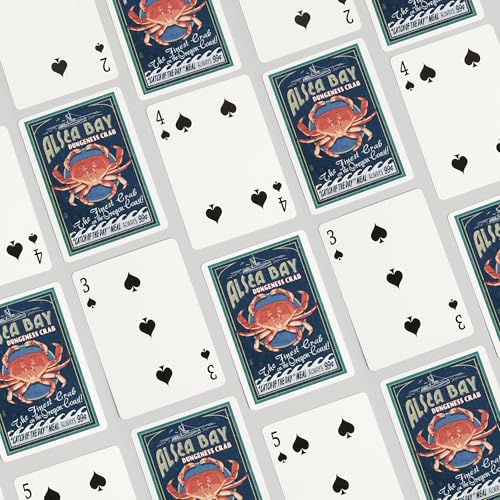 Juego de Cartas Poker Alsea Bay Oregon Cangrejo Dungeness miniatura 4