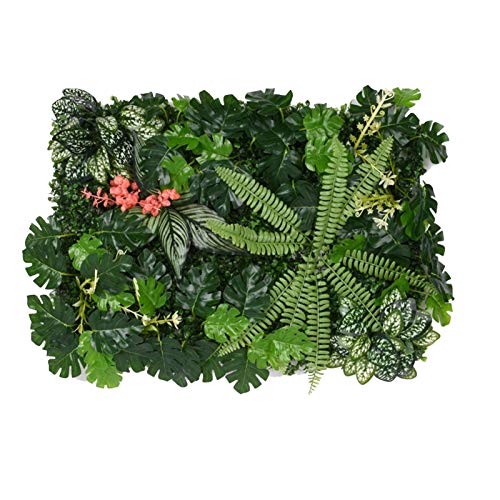 Hulzogul Plantas de parede, painéis de plantas artificiais, tela de Cerca Viva para decoração de jar