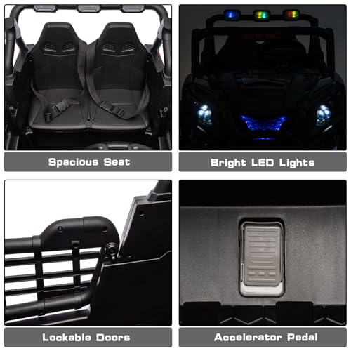 Image of 4WD UTV 24V Ride On Toys for Big Kids Ride On 2 Seater Ride On Toys Kids