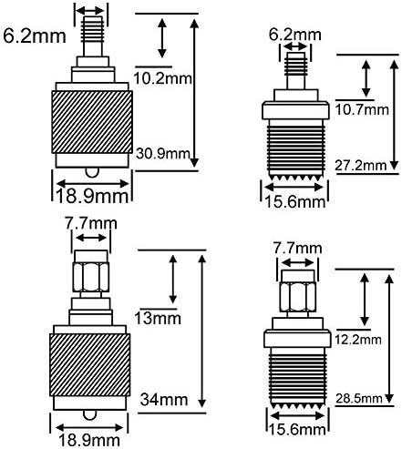 4 Piece Kit CB Radio Antenna Adapter SMA to PL259 SO239 UHF RF Connectors Kit for Ham Radio Antenna CB Radio Two Way Radio Handheld Radio Icom Yaesu
