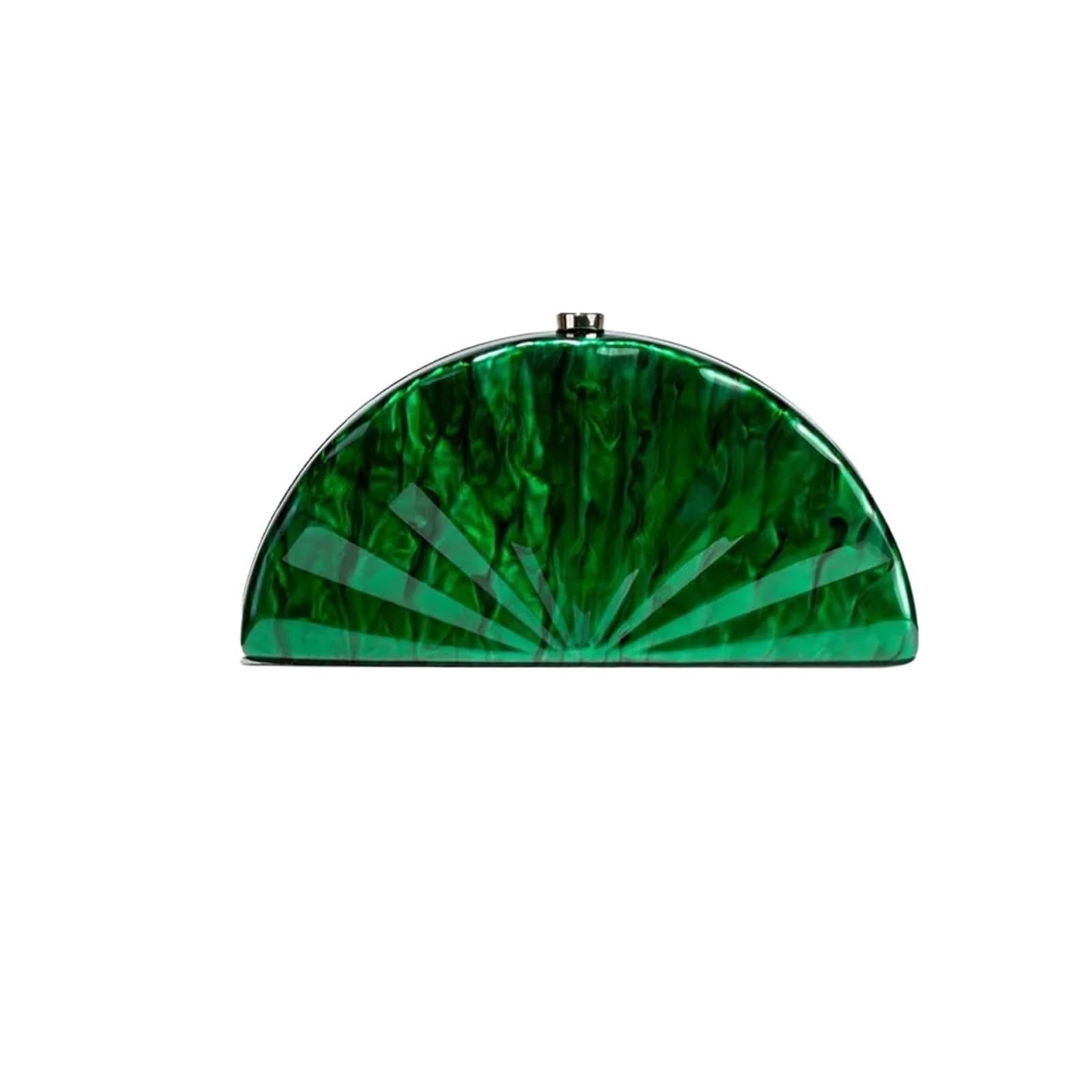 Bolso De Concha Para Mujeres Bolso de mano de noche con forma de abanico for mujer, bolso cruzado con cadena a la moda, bolso de lujo for fiesta de boda