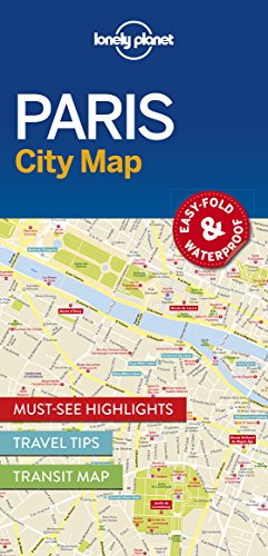Lonely Planet Paris City Map