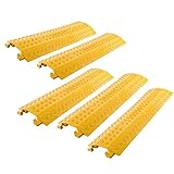 5-Pack Bundle of High Traffic Pedestrian Light Equipment Drop-Over Cable Cover Ramps