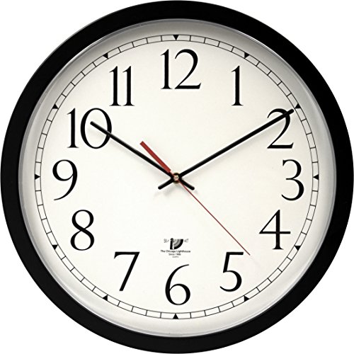 Chicago Lighthouse Self-Set Clock (Ilc67400603), Black, 16.5 Inch #TOP11