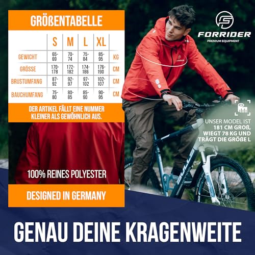 Outdoor-Jacken für Herren von Forrider, wasserdichte 3in1 Fahrradjacke