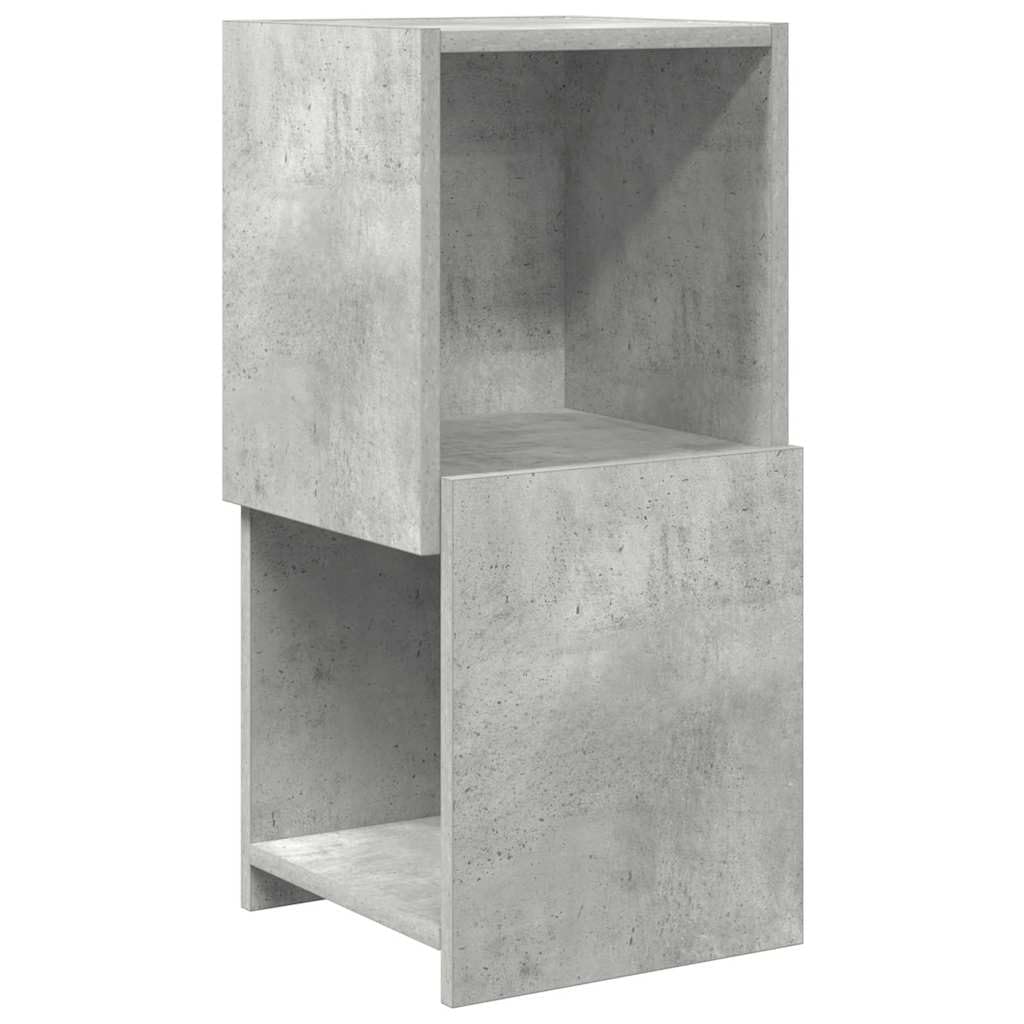 Armario esquinero 30,5 x 30 x 65 cm de madera gris hormigón