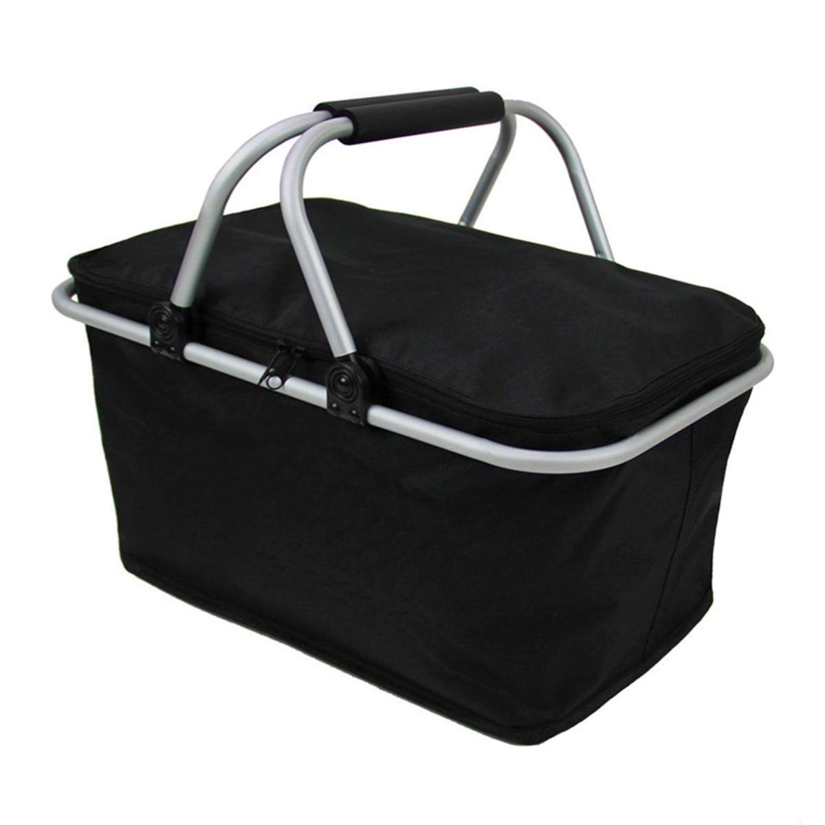 Picnic basket Beautiful camping 46cm x 28cm x 24cm Folding Picnic Camping Insulated Cooler Cool Hamper Storage Basket Bag Box outdoor picnic bags Picnicware