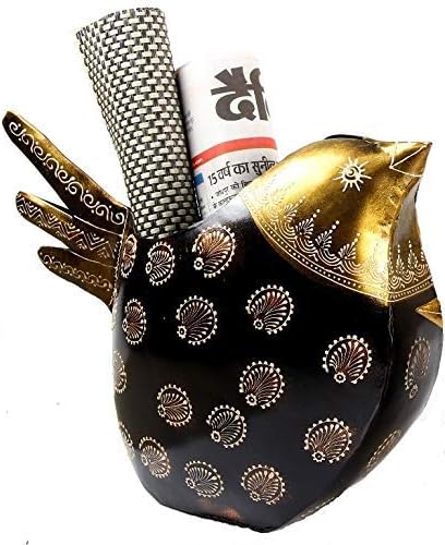 Mohan Jodero Handmade Iron Vase/Wrought Iron Metal Planters Stand for Flower Pots/Bird Shape