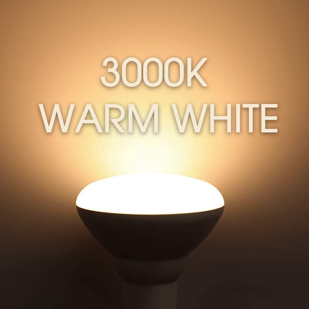 Energetic LED Recessed Light Bulbs BR30, 65W Equivalent, Dimmable, Warm White 3000K, Indoor Flood Lights for Recessed Cans, 12 Pack