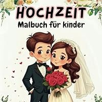 Hochzeit Malbuch für Kinder: Süße Brautpaare, romantische Szenen und kreative Hochzeitsmotive zum Ausmalen – Perfekt als Geschenk zur Hochzeit, für ... zum Spielen und Entspannen (German Edition) B0F5Q1FM11 Book Cover