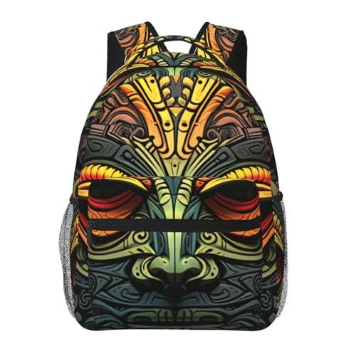 Casual Backpack for Women Men Tribal Style Lightweight Daypack Large Capacity Nurse Bag