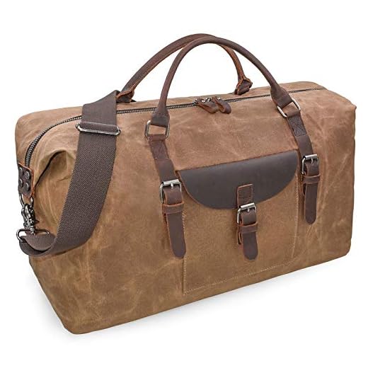 Best duffel bag for weekend travel Oversized Waterproof Leather Duffle Bag