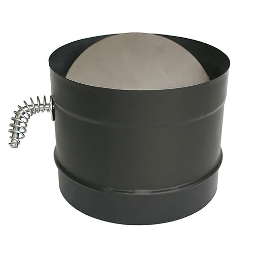 Simpson Duravent - Amortiguador de tubo para estufa, 6 pulgadas de diámetro, hierro fundido de 24 Ga