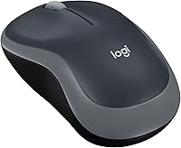 Logitech M185 Wireless Mouse: 12-Month Battery, 1000 DPI Optical Tracking, Ambidextrous for PC/Mac/Laptop - Swift Grey