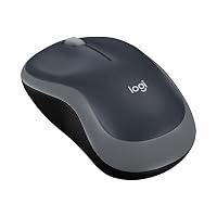 Logitech M185 Compact Ambidextrous 2.4 GHz Wireless Mouse - Swift Grey
