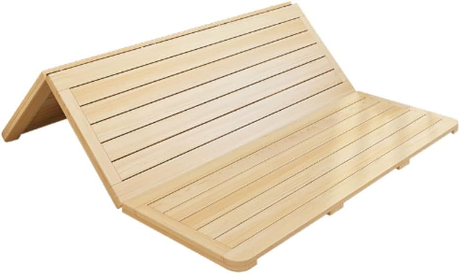 Rollable Floor Mattress Frame，Bed Slats,Solid Wood Bed Board, 3 Fold Foldable Tatami Framework Wooden Mattress Folding Lumbar Protection Hard Bed Board (Size : 1200mm*2000mm)