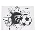 TOOGOO(R) Soccer Ball Football vinyl Wall Sticker Decal Kids Room Decor Sport Boy Art Bedroom,s2002