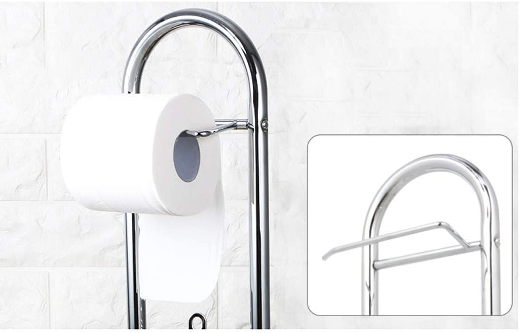 Papel Higiénico Soporte De Papel Higiénico Acero Inoxidable for Baño, con Escobilla Organización Almacenamiento Portarrollos Bano(B)