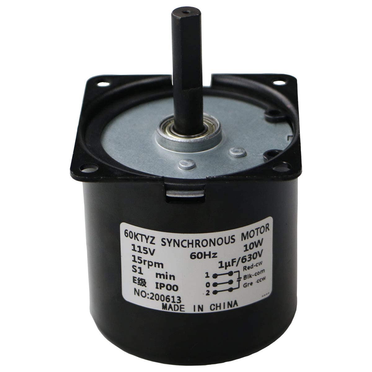 Photo 1 of 15RPM AC Motor 10Kg.cm Synchronous Gear Motor CW/CCW Control Dual Bearing 115V 60Hz 10W 60KTYZ 60KTYZ_15RPM
