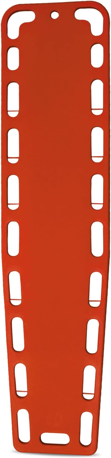 Kemp USA Spine Board for Water Rescue - X-Ray Translucent & Waterproof - with 21 Handholds & 8 Strapping Pins, 700lbs Capacity - Survival Kit & Emergency Supplies for Emergency Rescue - Orange