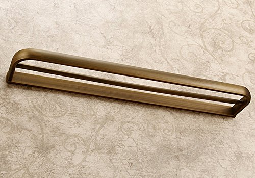 Leyden Brass Double Towel Bar, Bathroom Antique Brass Retro 24 Inch Towel Rail Holder, Wall Mounted Bath Towel Rack Bathroom Accessory #TOP6