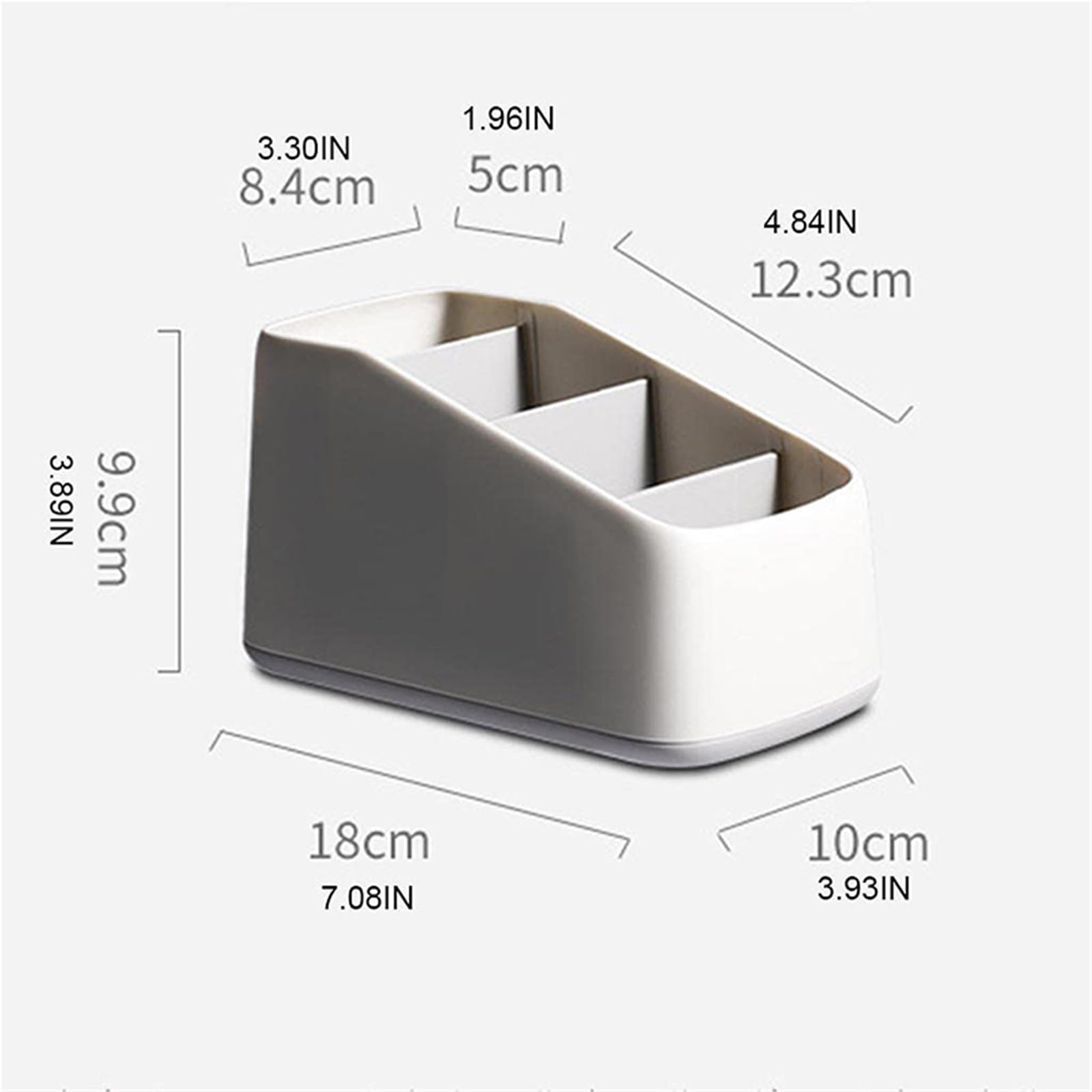 Organisateur De TéLéCommande Support de télécommande avec Fente, 2 pièces, boîte de Rangement de Bureau, télécommande TV, téléphone, Papeterie, étui Organisateur, Maison, hôtel(Yellow)