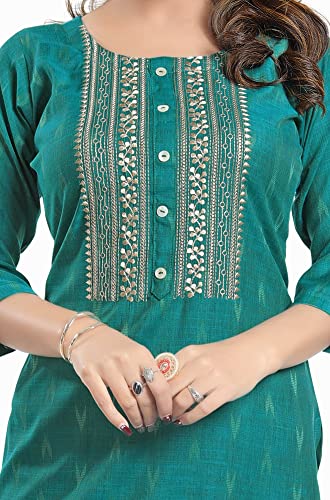Image of DREAM & DZIRE Marron Office wear Kurti for Women of Cotton in Plus Size & Small Size.