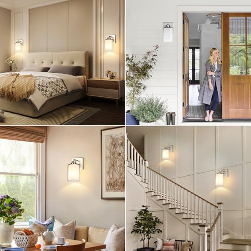 VerRon Set of 2 Wall Sconces for Bathroom, Modern Vanity Light Fixtures by VerRon - Used condition - Image 7