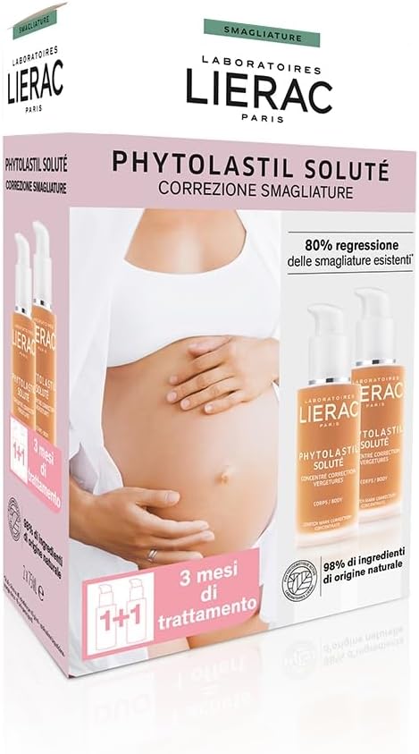 Lierac Duo Phytolastil Soluté Krem na Rozstępy, 2 x 75 ml