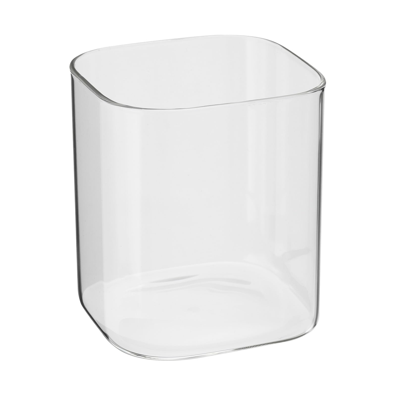 PATIKIL 4"x4" Square Glass Vases, Cube Shape Flower Vase Clear Floating Candle Holder Tabletop Centerpieces for Home Wedding Decor