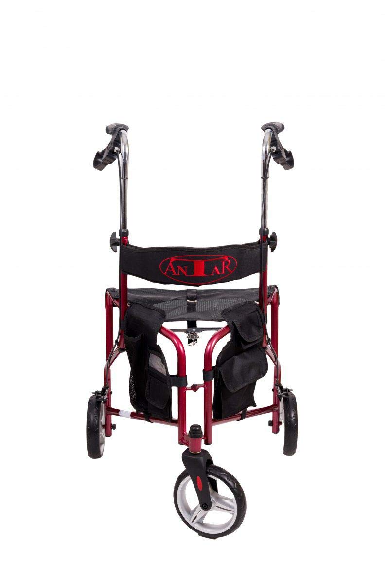 Antar AT51004 Alluminio Triciclo Camminatore 6 kg, Rosso