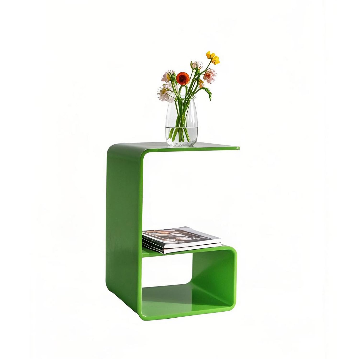 Acrylic 24" Small Table-Multipurpose Modern Furniture for Use as Lap desks, Acrylic Side Table or End Table in Living Rooms, Bedrooms and Offices: 13.7" D x 13.7" W x 21.6" H.