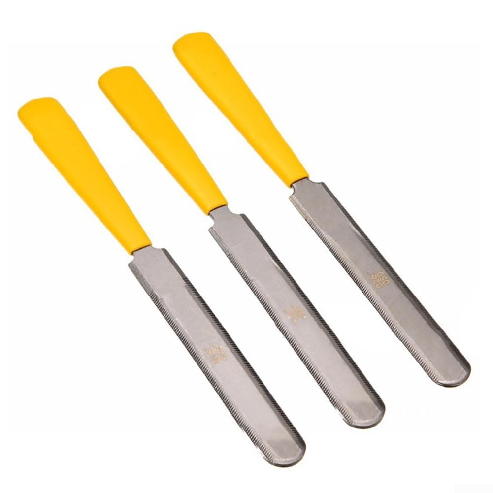 Lot de 3 limes à sillet de guitare conçues pour un usage professionnel luthier