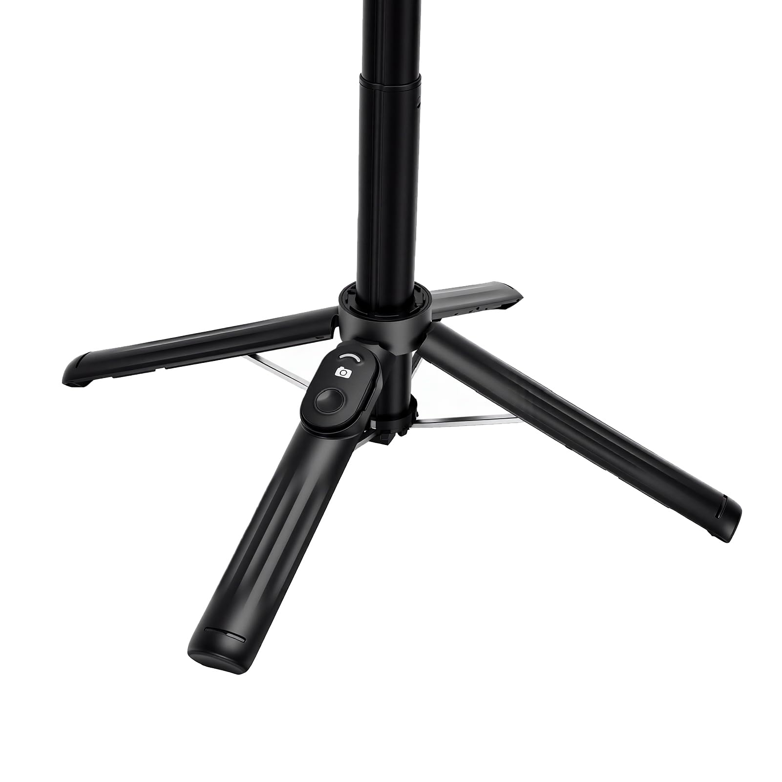 Focket Stabilizzatore per Telefono, Stabilizzatore Cardanico Estensibile in Alluminio Anti-vibrazioni, Kit di Vlogging con Luce di Riempimento Regolabile a Distanza Bluetooth per la Registrazione