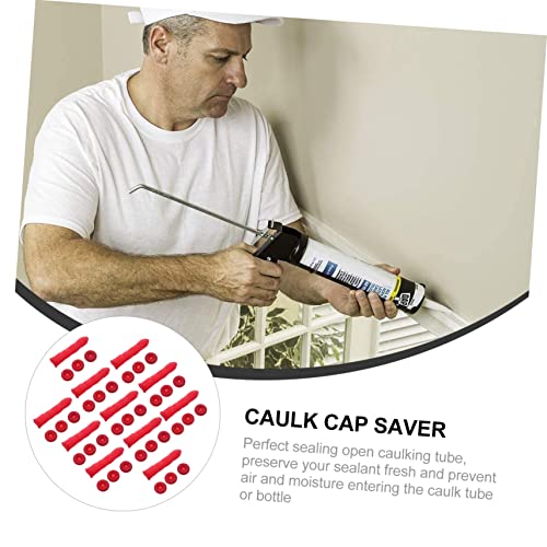 DOITOOL 50pcs Caulking Tube Cap Sealer Saver Protective miniatura 3