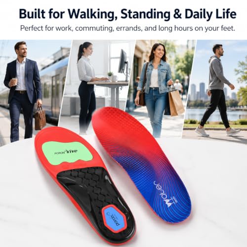 Plantar Fasciitis Pain Relief High Arch Support Insoles - image 7
