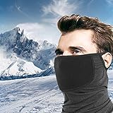 Multifunktionstuch Schlauchschal,Bandana Herren Damen Kind,Winter Elastisch Halstuch,UV-Schutz Loop Schal Schnelltrocknend Weich,Schlauchtuch Mundschutz Halstuch Laufen Radfahren Motorrad (Dunkelgrau)