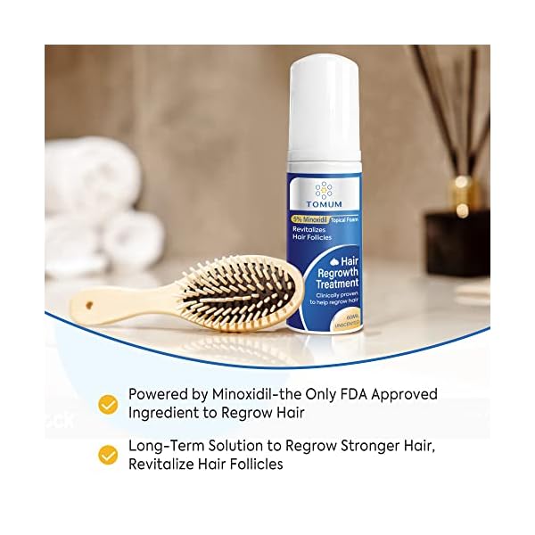 5% Minoxidil Foam for Men and Women Hair Loss Treatments, Hair Growth for Women and Men - Slows Hair Loss & Promotes Hair Regrowth For Thicker, Longer Hair 2.11oz 3 Pack