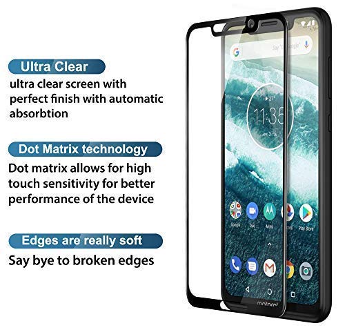 Image of DD SON (Black 11D Tempered Glass for Samsung, Redmi etc (Q-Moto One Power)