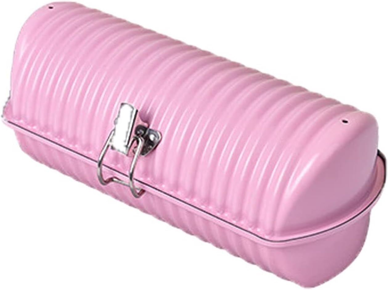 Stainless Steel Bread Mold Loaf Pan Non Stick Baking Tray for Toast Cake Cheese Kitchen Baking Cylinder Heart Flower Shaped Durable Easy Release(Round Shape)