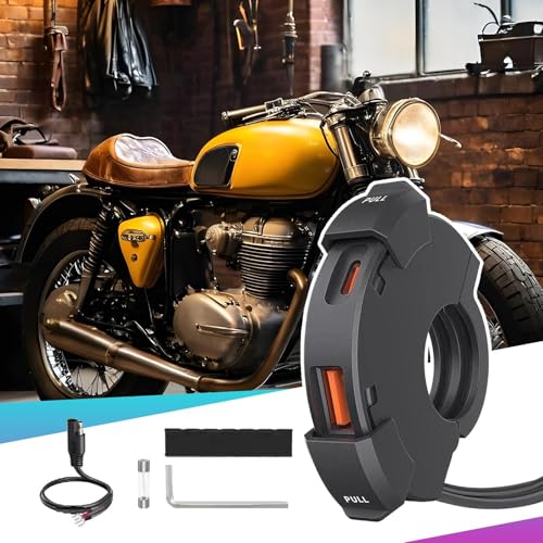 Chargeur USB moto étanche PD30W Type-C fast charge socket pour guidon - 4
