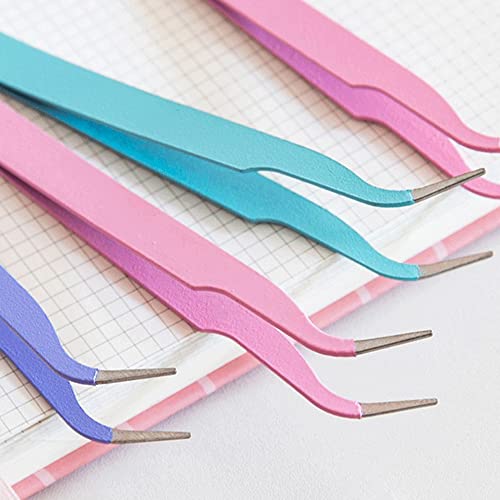 Hikin TWEEZER01 4 Pcs Curved Craft Tweezers thumb #3