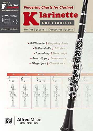 Grifftabelle für Klarinette Deutsches System [Fingering Charts for Clarinet -- Oehler System]: German / English Language Edition (Grifftabelle | Fingering Charts) (German and English Edition)