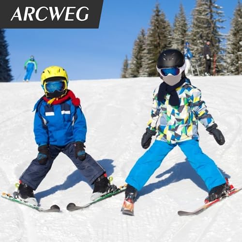 Image of Arcweg Kids Balaclava Ski Mask Thermal Fleece Neck Warmer Winter Windproof Face Hood Mask Fits Under Helmets for Boys Girls