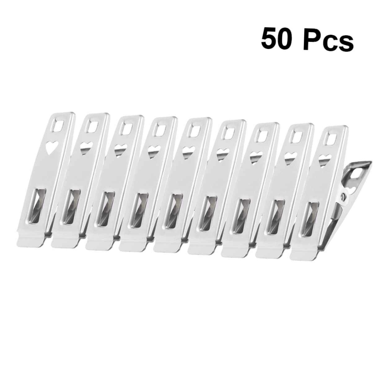 Alipis 100pezzi Mollette Acciaio Inossidabile Antivento Da Clip Multiuso Per Asciugamani e Bucato Resistente e Duratura Per Stendini e Ufficio