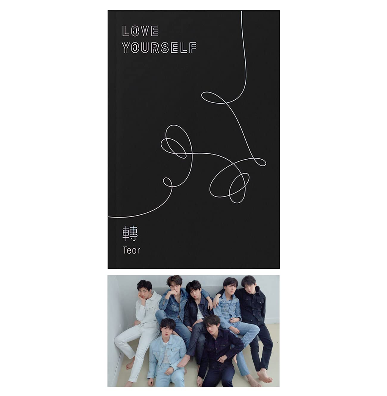 Album BTS Love Yourself Tear CD coffret premium avec photobook et goodies exclusifs noir